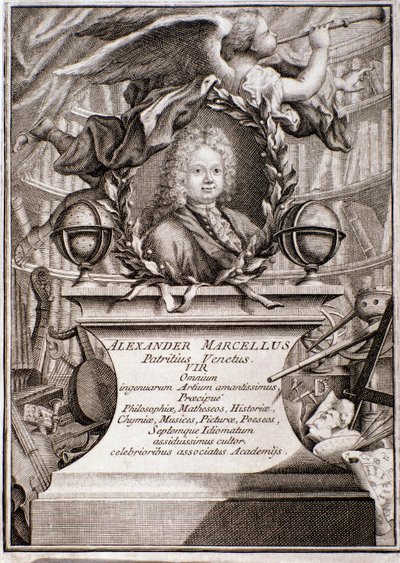 Retrato de Alessandro Marcello (grabado) de Unknown artist
