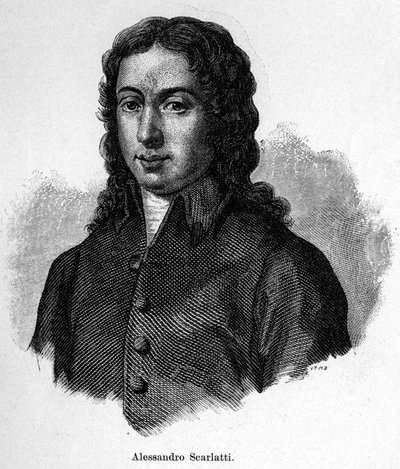 Retrato de Alessandro Scarlatti (1660 - 1725), compositor italiano de Unknown artist