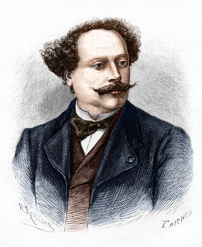 Retrato de Alexandre Dumas Jr. (1824-1895), escritor francés. de Unknown artist