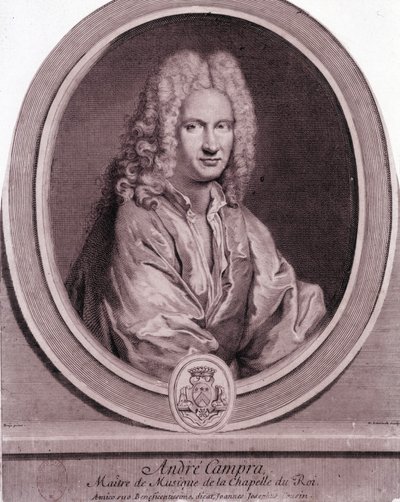 Retrato de André Campra (1660-1744), compositor francés de Unknown artist