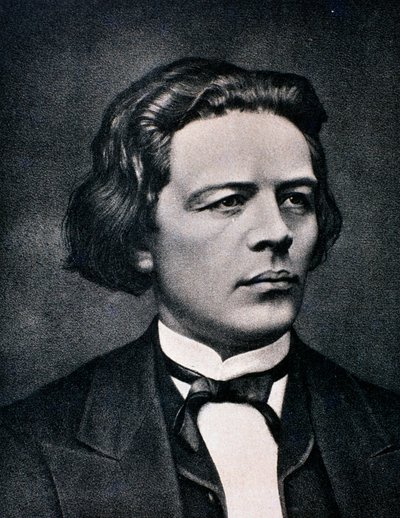 Retrato de Anton Rubinstein (grabado) de Unknown artist