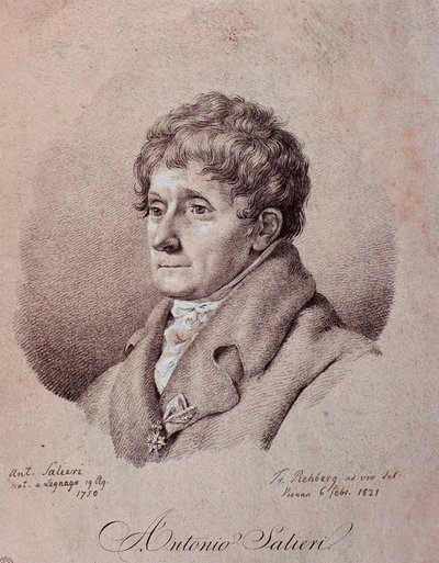 Retrato de Antonio Salieri (grabado) de Unknown artist