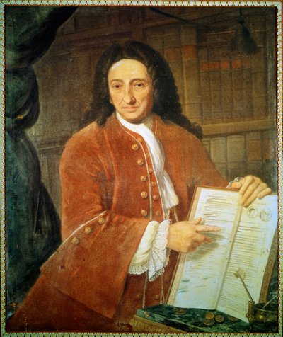Retrato de Apostolo Zeno (1668 - 1750), libretista y poeta de Unknown artist