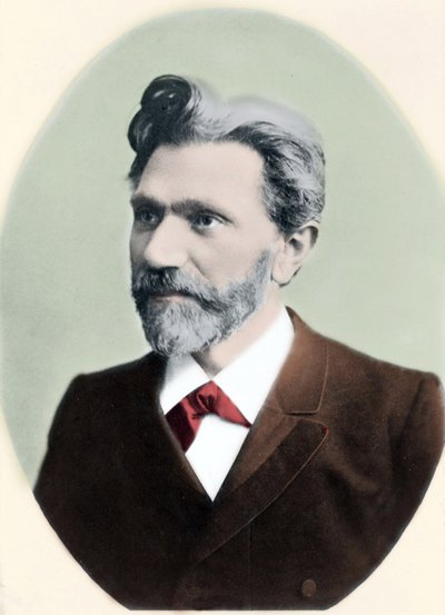 Retrato de August Bebel (1840-1913), político alemán. de Unknown artist