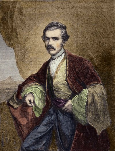 Retrato de Austen Henry Layard (1817-1894), viajero y arqueólogo inglés de Unknown artist