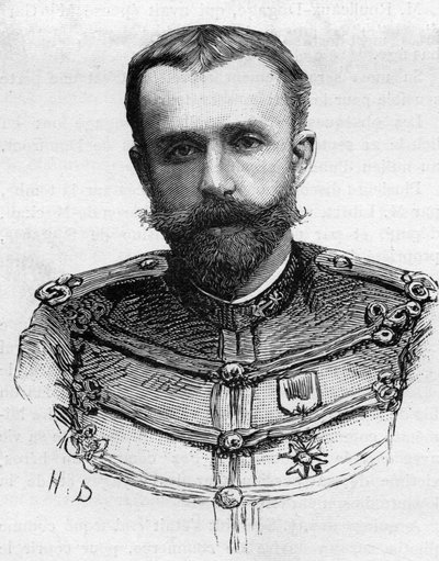 Retrato del Capitán Henry Pleigneur, fallecido en 1887 en un accidente de canoa en Katabi de Unknown artist
