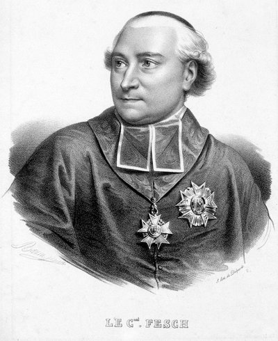 Retrato del Cardenal Joseph Fesch, tío de Napoleón Bonaparte (1763-1839) de Unknown artist