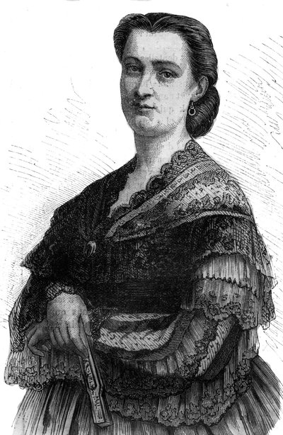 Retrato de Carlotta Patti (1835-1889) cantante lírica hermana de Adelina Patti de Unknown artist