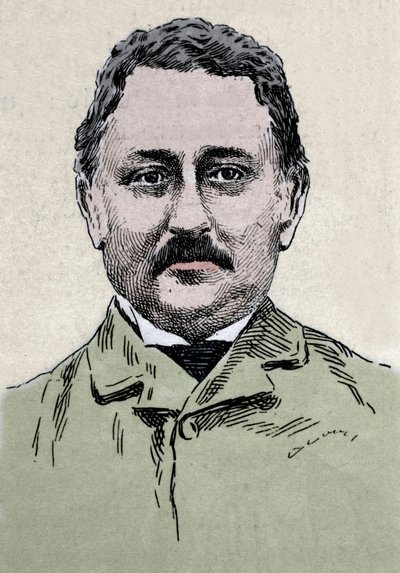 Retrato de Cecil John Rhodes (1853-1902) empresario y administrador colonial británico. de Unknown artist