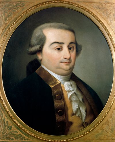 Retrato de Cesare Beccaria (Bonesana), Marqués de Beccaria (1738-1794), jurista y economista italiano. Pintura anónima del siglo XVIII. Museo de Milán. Milán, Italia de Unknown artist