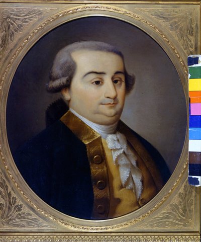 Retrato de Cesare Bonesana, Marqués de Beccaria (1738 - 1794), jurista italiano. Pintura anónima del siglo XVIII. Museo de Milán de Unknown artist