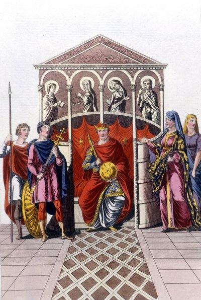 Retrato de Carlos II el Calvo (823 - 877), Rey de Francia de Unknown artist