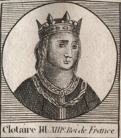 Retrato de Clotario III de Unknown artist