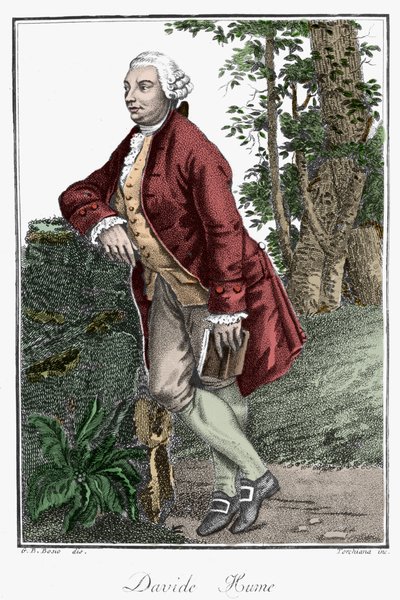 Retrato de David Hume, filósofo escocés (1711-1776) de Unknown artist