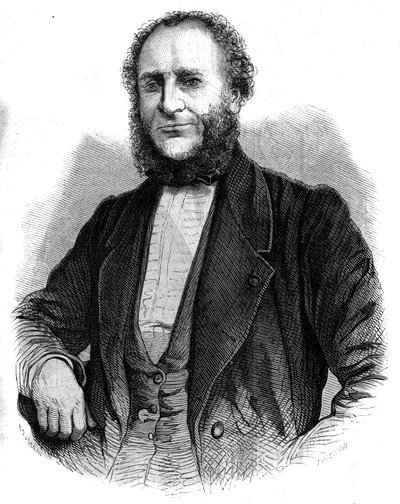 Retrato del Doctor Jobert de Lamballe (1799-1867) cirujano francés. Grabado en "L