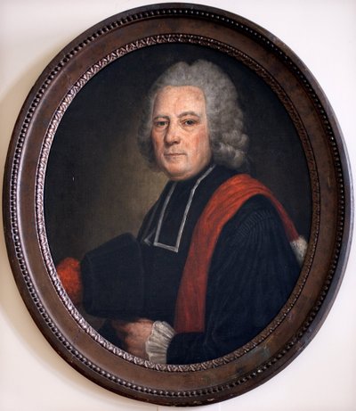 Retrato del Dr. Pierre Bourgeois. Doctor del Hotel Dieu en Beaune. Pintura anónima de Unknown artist