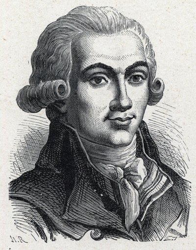 Retrato de Elie Guadet (1758-1794), revolucionario francés. de Unknown artist