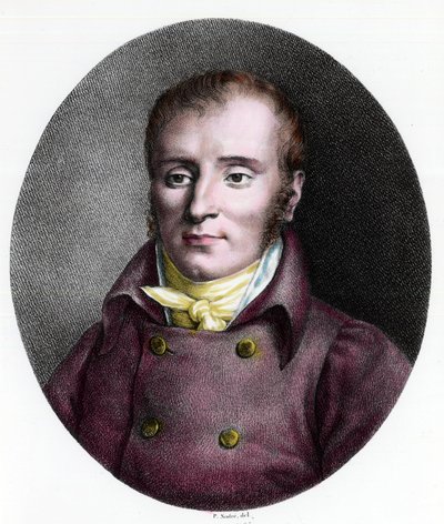 Retrato de Francois Xavier Bichat (1771 - 1802), médico francés. Grabado del siglo XVIII. Colección privada de Unknown artist