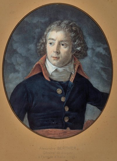 Retrato del General Louis Alexandre Berthier (1753-1815). Pintura anónima de Unknown artist