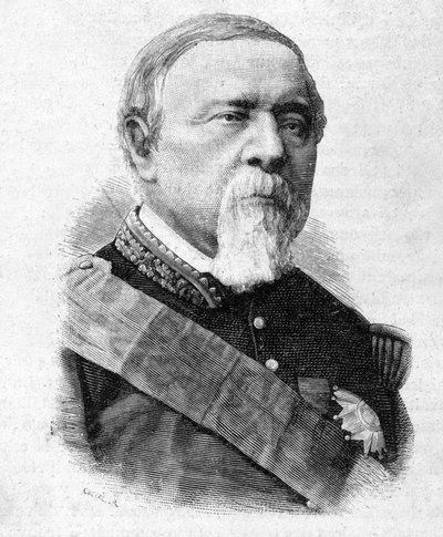 Retrato del General de Ladmirault (1808 - 1898) - en "Los Contemporáneos", s.f. finales del siglo XIX de Unknown artist