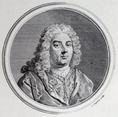 Retrato de Georg Friedrich Handel (grabado) de Unknown artist