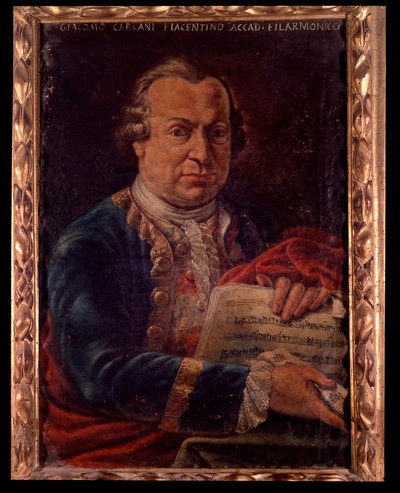 Retrato de Giacomo Carcani, compositor italiano (pintura) de Unknown artist
