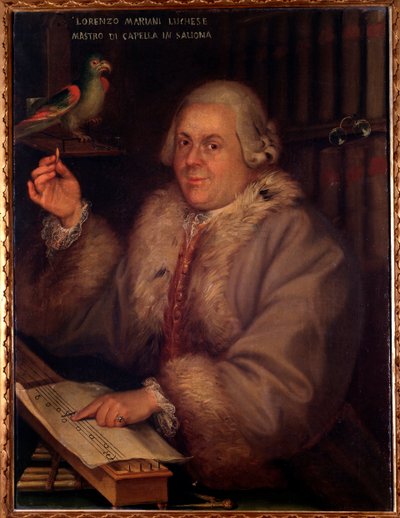 Retrato de Giovanni Lorenzo Mariani, compositor italiano de Unknown artist