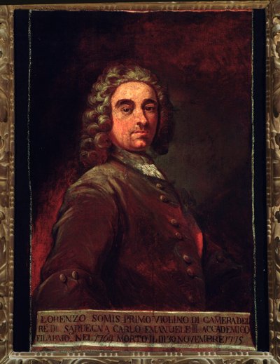 Retrato de Giovanni Lorenzo Somis (pintura) de Unknown artist