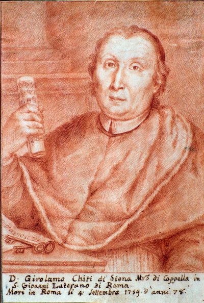 Retrato de Girolamo Chiti di Siena (1679-1759) maestro de capilla italiano de Unknown artist