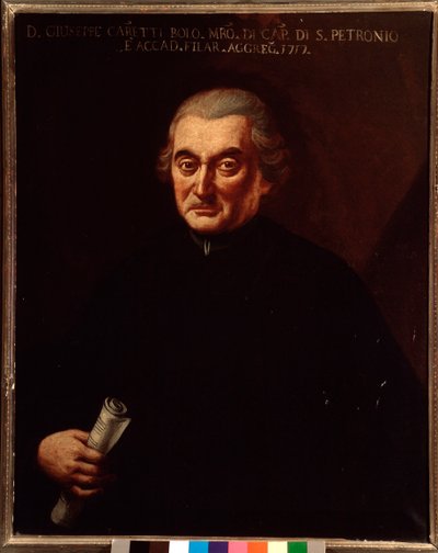 Retrato de Giuseppe Maria Caretti (1690-1774) compositor italiano de Unknown artist
