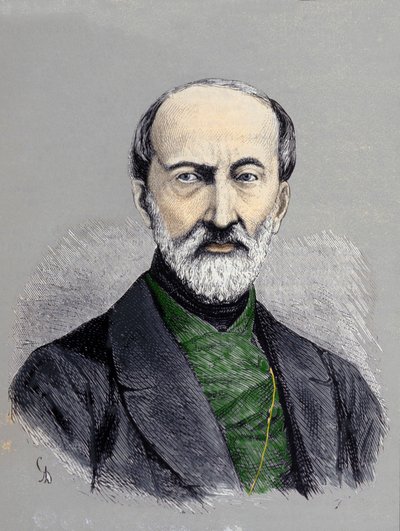 Retrato de Giuseppe Mazzini (1805 o 1808 - 1872) de Unknown artist