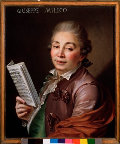 Retrato de Giuseppe Millico, castrato italiano de Unknown artist