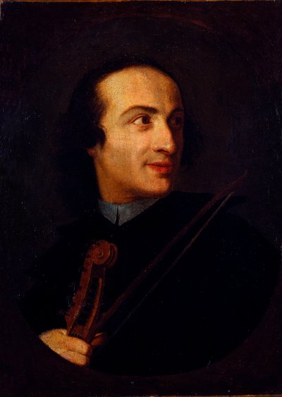 Retrato de Giuseppe Tartini (1692 - 1770), violinista y compositor italiano. Siglo XVIII, Milán, museo del castillo de Unknown artist
