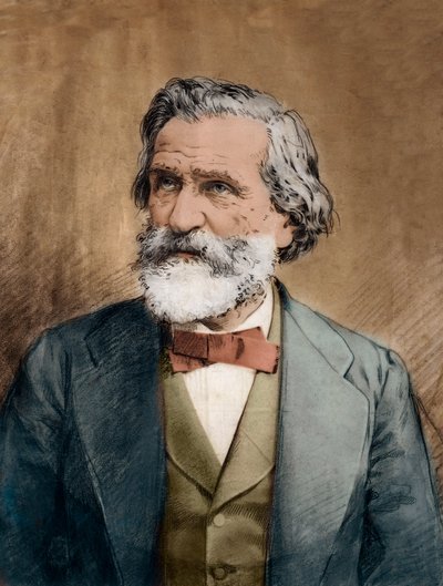 Retrato de Giuseppe Verdi - Retrato del compositor italiano Giuseppe Verdi (1813 - 1901) circa 1887 de Unknown artist