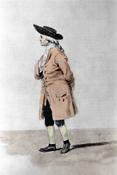 Retrato de Henry Cavendish (1731-1810), filósofo y químico inglés. Litografía, alrededor de 1851 de Unknown artist