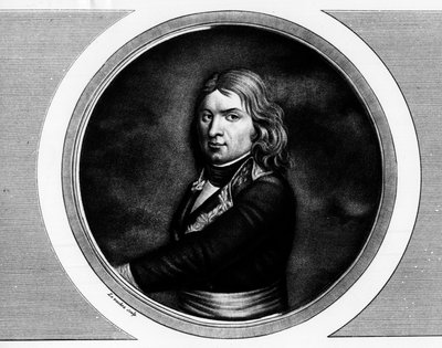 Retrato de Jean Etienne Championet, general francés (1762-1800). Grabado en 