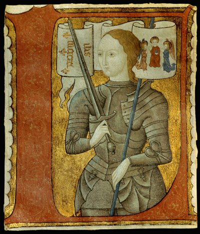 Retrato de Juana de Arco (1412-1431). Miniatura de “Poesías” de Charles d