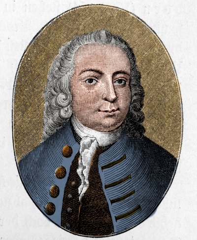 Retrato de Johann Christian Günther. Poeta alemán (1695 - 1723). Grabado. de Unknown artist