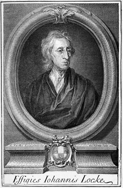 Retrato de John Locke (1632-1704), filósofo inglés de Unknown artist