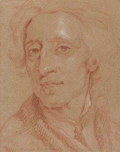 Retrato de John Locke, el filósofo de Unknown artist