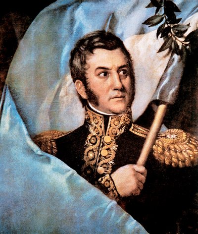 Retrato de José de San Martín, detalle de Unknown artist