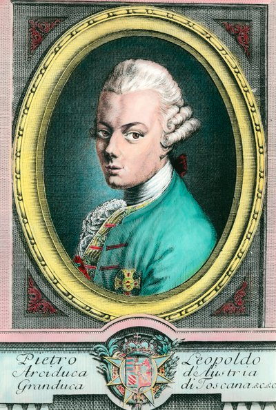 Retrato de Leopoldo II de Austria, Gran Duque de Toscana (1747-1792) de Unknown artist
