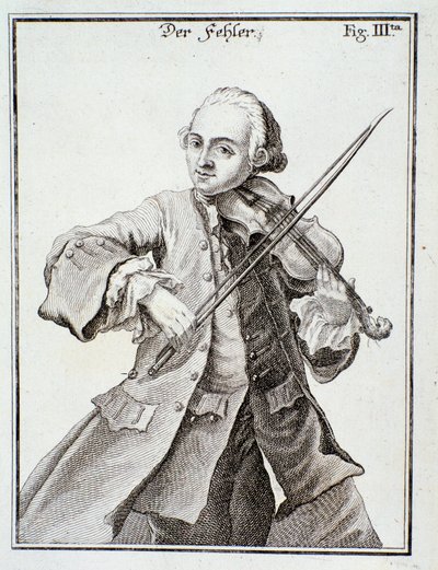Retrato de Leopold Mozart (grabado) de Unknown artist