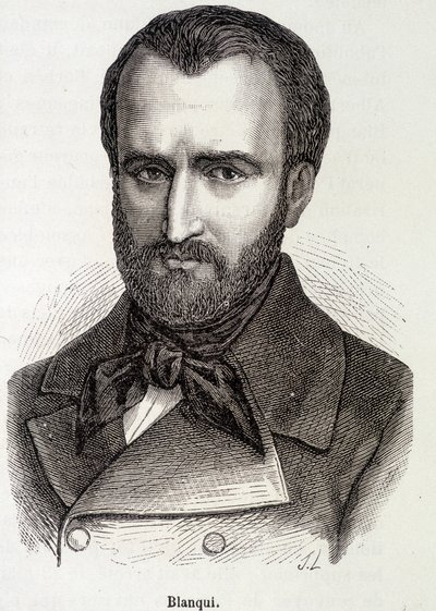 Retrato de Louis Auguste (Louis-Auguste) Blanqui (1805-1881) socialista y teórico revolucionario francés de Unknown artist
