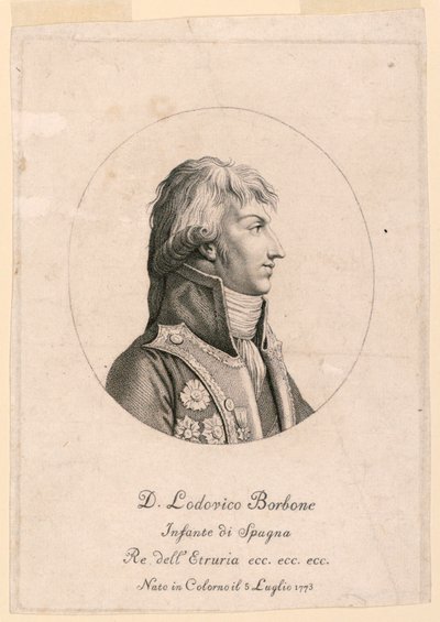 Retrato de Luis Borbón, Infantes de España (1773-) de Unknown artist