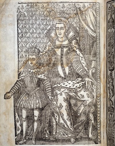 Retrato de Luis XIII niño y María de Médici de Unknown artist