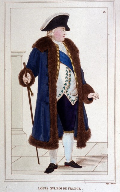 Retrato de Luis XVI (1754 - 1793) Grabado de 1830 de Unknown artist