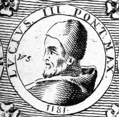 Retrato de Lucio III (? - 1185). de Unknown artist