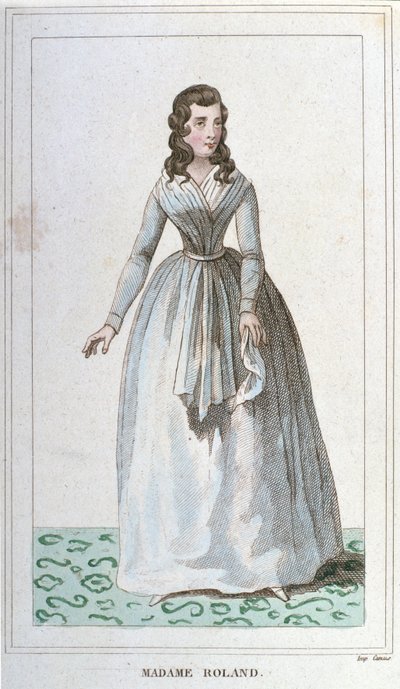 Retrato de Madame Roland, política francesa de Unknown artist