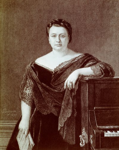 Retrato de Marietta Alboni (1826-1894), cantante contralto italiana. Grabado del siglo XIX Colección privada de Unknown artist